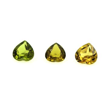 1.14 cts Lot de 3 GRENAT Grossulaire . VVS