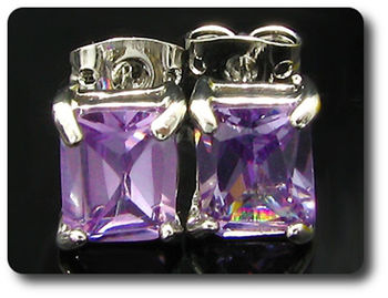 BOUCLES D'OREILLE AMETHYSTE