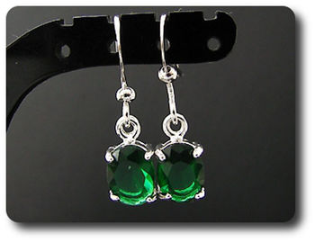 BOUCLES D'OREILLE EMERAUDE