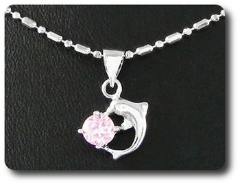 5 mm Pink Sapphire Pendant
