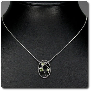 PERIDOT PENDANT + NECKLACE