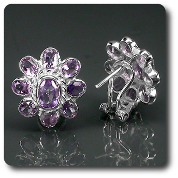 BOUCLES D'OREILLE AMETHYSTE