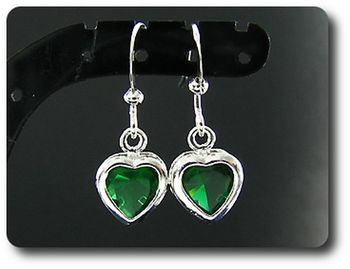 BOUCLES D'OREILLE EMERAUDE