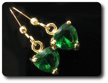 BOUCLES D'OREILLE EMERAUDE