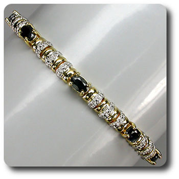 SAPPHIRE & DIAMOND BRACELET