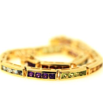 BRACELET AMETHYSTE GRENAT CITRINE