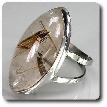 BAGUE QUARTZ RUTILE