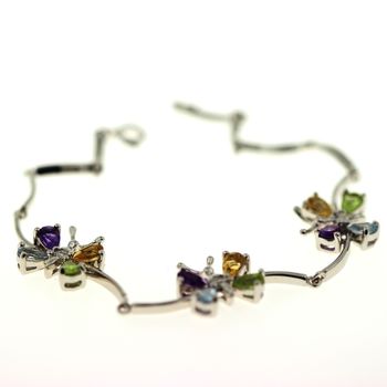 BRACELET AMETHYSTE CITRINE PERIDOT