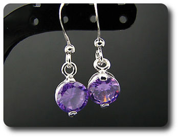 BOUCLES D'OREILLE AMETHYSTE