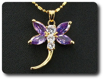 4x10 mm Purple Amethyst Pendant