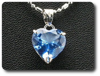 12 mm Blue Sapphire Pendant