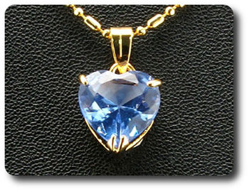 12 mm Blue Sapphire Pendant