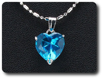 12 mm Blue Sapphire Pendant