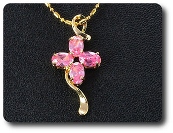4x6 mm Pink Sapphire Pendant