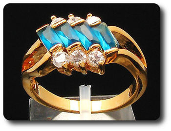 4x5mm Blue Sapphire Ring