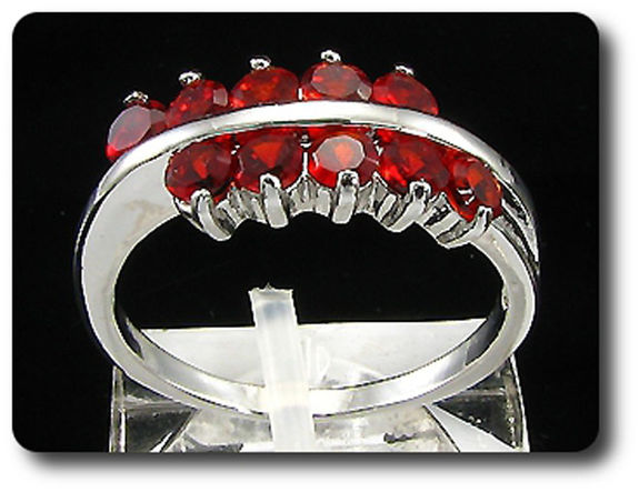 10x3mm Red Ruby Ring