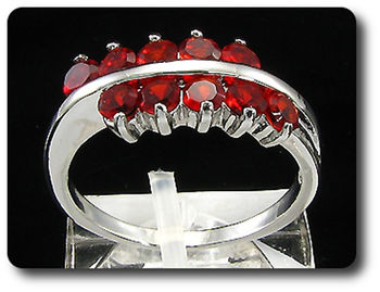 10x3mm Red Ruby Ring