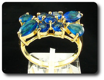 5x4mm Blue Sapphire Ring