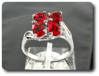 4x6mm Red Ruby Ring