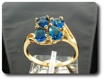 4x6mm Blue Sapphire Ring