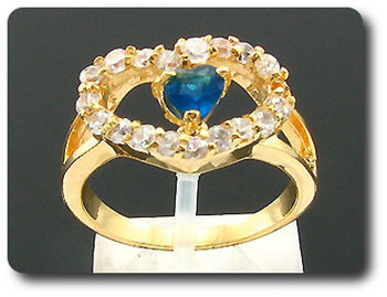 1x5mm Blue Sapphire Ring