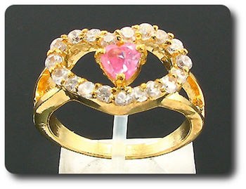 1x5mm Pink Sapphire Ring