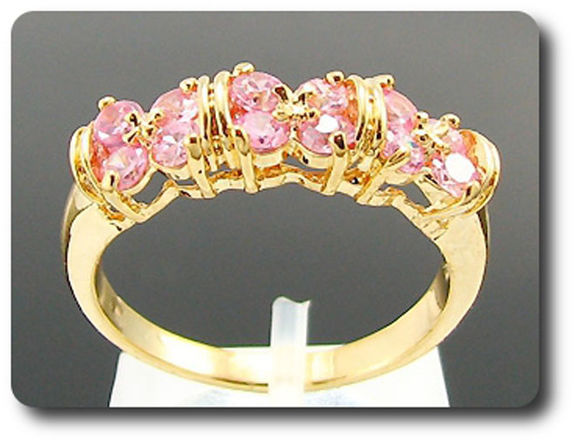 BAGUE SAPHIR ROSE