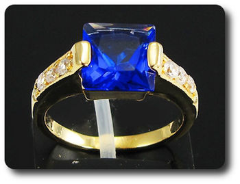 BAGUE SAPHIR BLEU