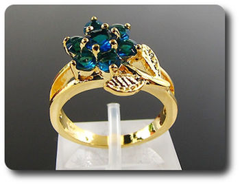 7x5-3mm Blue Sapphire Ring