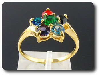 BAGUE TOPAZE MULTICOLORE