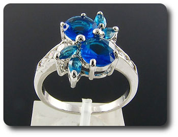 BAGUE SAPHIR BLEU