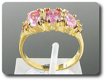 3x6mm Pink Sapphire Ring