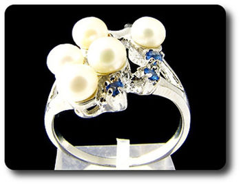 5x4mm Fresh Water Pearl Ring