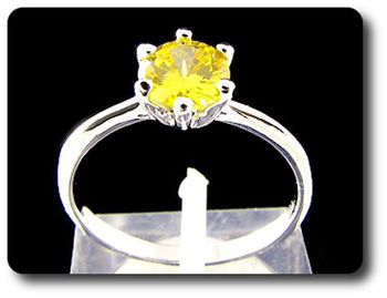 BAGUE TOPAZE JAUNE