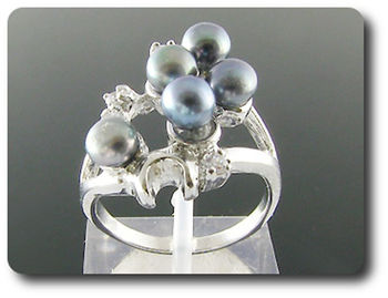 5x4mm Fresh Water Pearl Ring
