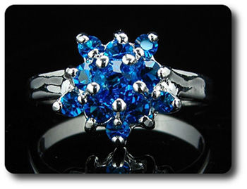 13x5-3mm Blue Sapphire Ring