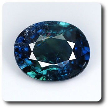 1.93 cts SAPHIR BLEU VERT. Non Chauffé