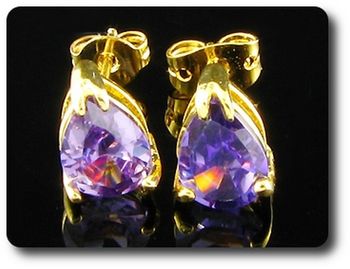 BOUCLES D'OREILLE AMETHYSTE