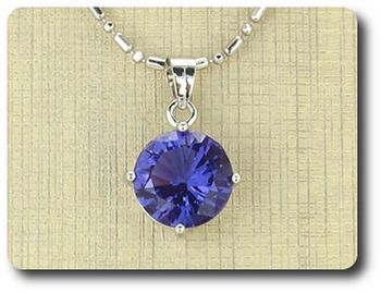 12x12 mm Purple Amethyst Pendant
