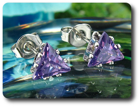 BOUCLES D'OREILLE AMETHYSTE