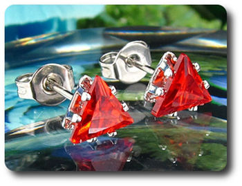 BOUCLES D'OREILLE RUBIS