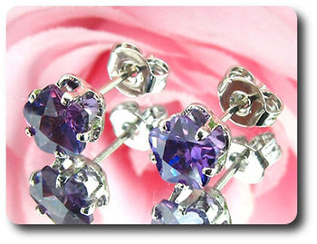 BOUCLES D'OREILLE AMETHYSTE