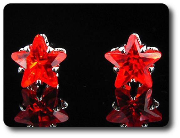 BOUCLES D'OREILLE RUBIS