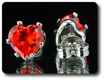 BOUCLES D'OREILLE RUBIS