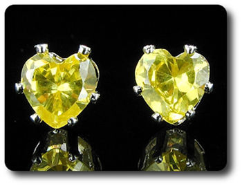 BOUCLES D'OREILLE TOPAZE JAUNE
