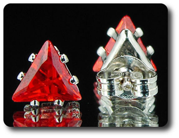 BOUCLES D'OREILLE RUBIS