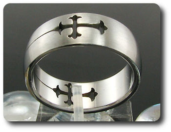 BAGUE HOMME MOTIF CROIX