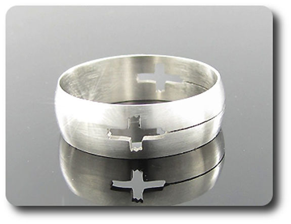BAGUE HOMME MOTIF CROIX