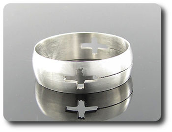 BAGUE HOMME MOTIF CROIX
