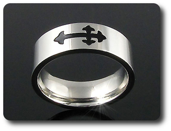 BAGUE HOMME MOTIF CROIX